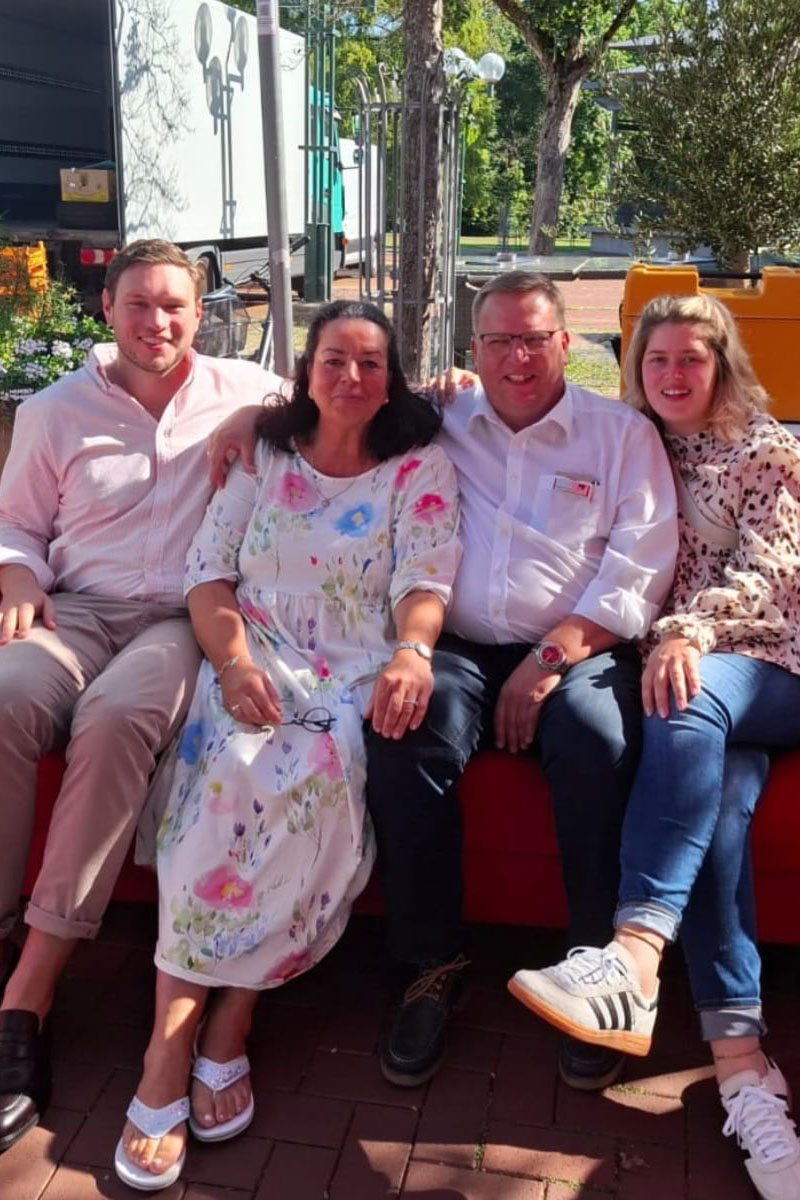 Gruppenbild mit Familie